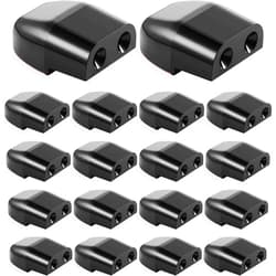 Frienda 18 Pieces Car Whistle Vehicles Deer Horn Warning Device Save Deer Whistle with Adhesive Tapes Vehicles Dual Construction animal siren for Truck(Black)