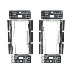 Lutron Maestro LED+ Dimmer Switch for Dimmable LED, Halogen and Incandescent Bulbs, 150W/Single-Pole or Multi-Location, MACL-153M-WH, White (2-Pack)