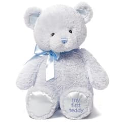 GUND Baby My First Teddy Bear, Ultra Soft Animal Plush Toy for Babies and Newborns, Blue, 18”