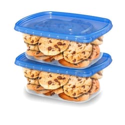 Ziploc Food Storage Meal Prep Containers Reusable for Kitchen Organization, Smart Snap Technology, Dishwasher Safe, Deep Rectangle, 2 Count