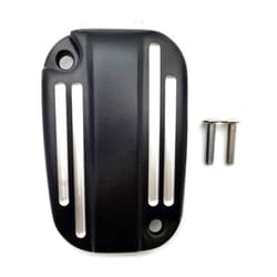 AfterMokit Front Brake Fluid Reservoir Cap Right Caliper Master Cylinder Cover for Harley Davidson Electra Glide Road King Ultra Classic Ultra Limited Street Glide Road Glide Heritage Softail Black