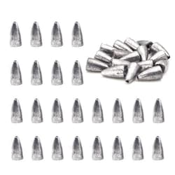 FREGITO 50pcs Fishing Weight Sinkers, Lead Worm Weights Fishing Sinkers for Bass Fishing Texas Rigs