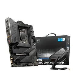 MSI MEG Z590 Unify-X Gaming Motherboard (ATX, 11th/10th Gen Intel Core, LGA 1200 Socket, DDR4, PCIe 4, CFX, M.2 Slots, Wi-Fi 6E)