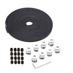 YEEZUGO GT2 Timing Belt Pulley, 8pcs GT2 20Teeth Bore 5mm Timing Pulley Wheel with GT2 5 Meters Rubber Belt and Tensioner by YEEZUGO