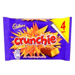 Cadbury Crunchie (4 x 26.1g Chocolate Bars) 104.4g UK / British Chocolate