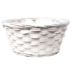 Mr. MJs Trading AI-2020WW White Washed Round Basket