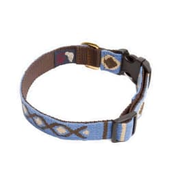 A Tail We Could Wag Dog Collar - Block Island (Blue Fog, Large (18-25