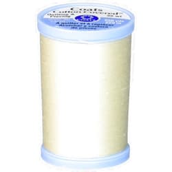 COATS & CLARK Inc S925-8020 Cotton Covered Quilting and Piecing Thread, 250-Yard, Cream