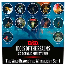 WizKids D&D Idols of The Realms: The Wild Beyond The Witchlight : 2D Set 1 -16pc Dungeons & Dragons 2D Acrylic Miniatures - RPG