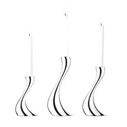 Georg Jensen Cobra Candle Holder, Stainless Steel, 6.30
