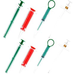 Adqefew 8 Pieces Pet Cat Pill Shooter Dog Syringe Dispenser Puppy Pill Feeder Piller Popper Silicone Safe Reusable Tablet Feeding Tool for Cats Dogs Small Animals