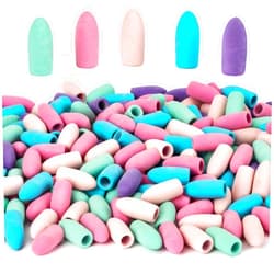 Sukh Cap Erasers for Pencils Pulk - Pencil Top Erasers 60 PCS Pencil Cap Erasers Toppers for Kids Latex Free 5 Colors School Erasers Caps for Teachers Sudents Classroom Home and Office