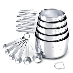 TILUCK Stainless Steel Measuring Cups & Spoons Set, Cups and Spoons,Kitchen Gadgets for Cooking & Baking (11)