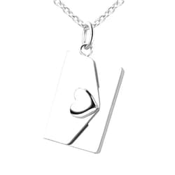 Ruibeila Personalized Envelope Necklace, Custom Love Letter Necklace Free Lettering Locket Necklace Jewelry for Women Girlfriend Wife Mom