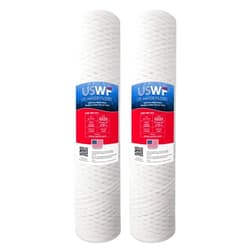 US Water Filters 5 Micron 20 Inch x 4.5 Inch | 2-Pack String-Wound Polypropylene Whole House Sediment Replacement Cartridge | Compatible with Pentek WP5BB20P, Hydronix SWC-45-2005 | Made in the USA, US Water Filters