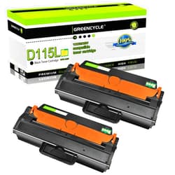 greencycle 2 Pack MLT-D115L D115L Black High Yield Toner Cartridge Compatible for Samsung Xpress SL-M2830DW SL-M2880FW SL-M2670 SL-M2620 SL-2620ND SL-2820DW SL-2820ND M2670FN M2670N M2870FD M2870FW