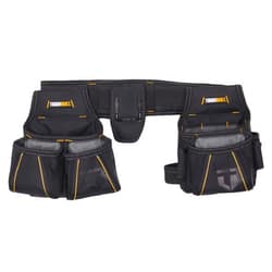 ToughBuilt Carpenter Tool Belt with Pockets and 2 Hammer Holders – Heavy Duty, Deluxe Premium Quality, Durable – Adjustable Size - (TB-303-4) 3pc Carpenter