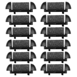 Generic 12 Pack Replacement Refill Rollers for Electric Foot File Callus Remover Pedicure Kit Tools Grinding Roller Head for Hard Callus and Tough Dead Skin (12pcs Extra Coarse)