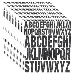 Timenued 15 Sheets Letter Stickers 780 Pcs Glitter Capital Letters Large Self-Adhesive Vinyl Alphabet Stickers Stick on Letters for Mailbox Water Bottles Bulletin Board Craft Decor(Black,1 Inch 2 Inch)