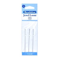 Beadalon Artistic Wire 701S-500 Beadalon 6-Piece Jewel Loom Needles Set, 3.125-Inch,Silver