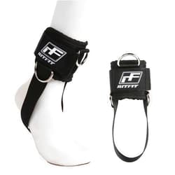 RitFit Kickback Ankle Straps Padded Ankle Strap for Cable Machine,Strong Hook and Loop,Reinforced 3 D-Ring, Adjustable Comfort fit Neoprene - Premium Ankle Cuffs to Enhance Abs, Glute & Leg Workouts