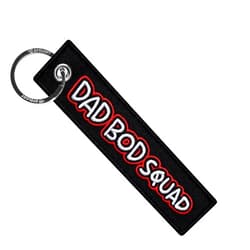 MotoLoot Keychain for Motorcycles, Scooters, Cars and Gifts (Dad Bod Squad)