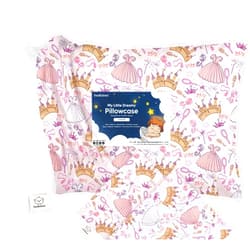 KeaBabies Toddler Pillowcase for 13X18 Pillow - Organic Toddler Pillow Case for Boy, Kids - 100% Natural Cotton Pillowcase for Miniature Sleepy Pillows - Pillow Sold Separately (Dear Princess)
