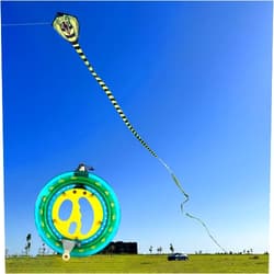 Mint's Colorful Life Large Cobra Kite & Kite Reel Winder with 600ft String, Best Huge Kites for The Beach/Kite Party/Field/Park, It Will Dominate The Sky!