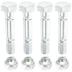 BlueStars 4 Pcs 303160355P 303160355 Snow Blower Shear Pins and Nuts - Compatible with Powersmart Snowblower Shear Pins Set