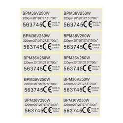 SING F LTD 10pcs Mid Drive Motor Sticker 36V 250W Motor Waterproof Sticker Decal 4.5x2.3cm Motor CE Label Tags Compatible with BAFANG BBS01 BBS01B BBS02 BBS02B BBSHD