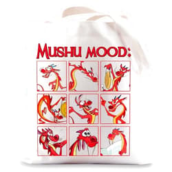 BWWKTOP Mushu Dragon Tote Bag Mu Lan Mushu Fans Gifts Mushu Shoulder Bag Mushu Merchandise