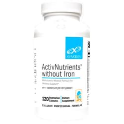 XYMOGEN ActivNutrients Without Iron - Multivitamin Multimineral for Wellness, Immune, Energy and Mood Support - Chelated Minerals + Active B Vitamins with Folate (120 Capsules)