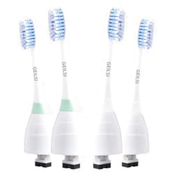 GEILSI Premium Replacement Toothbrush Heads Compatible with Philips Sonicare Extra-Thin Spiral Tapered 4 Pack