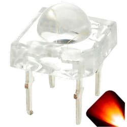 Lighthouse LEDs 5mm Piranha Amber/Orange LED - Ultra Bright Superflux (Pack of 10)
