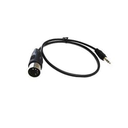 SinLoon 5-Pin DIN-Male Cable, 5 Pin Din Plug to 3.5mm(1/8in) TRS Stereo Male Jack Stereo Audio Cable for Playing The Musical Instrument Signal Output (0.5m,3.5M-5 DIN M)
