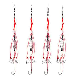 Dyxssm Trap Fishing Hooks Carp Fishing Baits Hook Lure with Fishing Spring Carp Feeder (Pack of 4)
