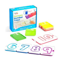 hand2mind Sensory Number Trays, Learning Numbers for Kids, Fine Motor Activities, Counting Toys for Sensory Seeking Kids, Texture Toys, Pre-Writing Skills for Toddlers, Montessori Math Materials
