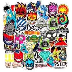 CHNLML 100Pcs Skateboard Stickers Cool Waterproof Stickers for Laptop Water Bottle Suitcase Phone, Skateboarding Stickers Decal for Teens Boys Adults