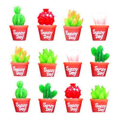 Keyrank 12 Pcs Miniature Succulents, Dollhouse Miniature Tiny Resin Plant Figures Landscaping Decoration Cute Stuff Accessories for Gift,Party,Cake,Fairy Garden Decorations