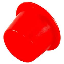 Caplugs T-14X T Series – Plastic Tapered Cap and Plug, 500 Pack, Red LD-PE, Cap OD 1.113
