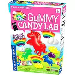 Thames & Kosmos Rainbow Gummy Candy Lab - Unicorns, Clouds & Rainbows! Sweet Science STEM Experiment Kit, Make Your Own Gummy Candies in Cool Shapes & Colors Standard