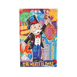Generic ALEC - Monopollyy Poster Graffiti Moneys Canvas Poster Prints Wall Art Picture Prints Modern Family Wall Art 12x18inch(30x45cm)