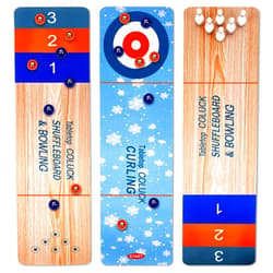 CoLuck Curling 3 in 1 Board Game,Tabletop Shuffleboard Bowling Curling Board Game,Mini Tabletop Games Family Sports Game for Adults,Kids Portable Easy Set Up