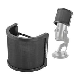 NEEWER Pop Filter for Microphones, Triple Layer Isolation Shield Windscreen Cover for 40-72 mm Diameter Mics, Compatible with Blue Yeti for Podcast Streaming Voice Over Singing Studio Recording, MS020
