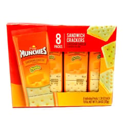 Frito Lay, Munchies, Cheddar Cheese Crackers, 11.4oz Box (Pack of 4)