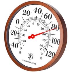 MIKSUS 12.3 New Large Numbers Premium Thermometer Outdoor Indoor Water Resistant Decorative (Upgraded Accuracy and Design)