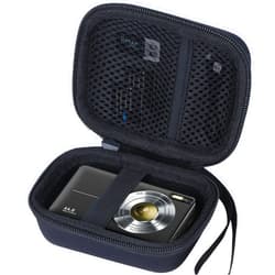 Lebakort Storage Case Compatible with CAMKORY/VAHOIALD/AiTechny/KODAK/Lecran Digital Camera Kids Digital Point Shoot Camera (Black Case)