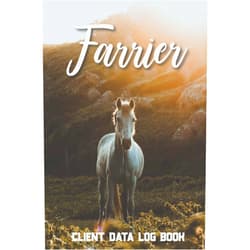 Alp Design Publishing Farrier Client Data Log Book: Professional Horseshoer Client Tracking Address & Appointment Book with A to Z Alphabetic Tabs to Record Personal Customer Information