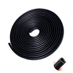 Ecocstm Car Door Edge Guards, 16.4Ft(5m) Car Door Protector Edge Guards Rubber Seal, Door Edge Trim U Shape Edge Protector for Cars Trucks Suvs(Black)