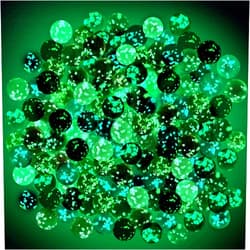 Gejoy 100 Pieces Colorful Glass Marbles Glow in The Dark Marbles Multi-Color Luminous Marbles Glowing Glass Marbles for Marble Games DIY and Home Decor